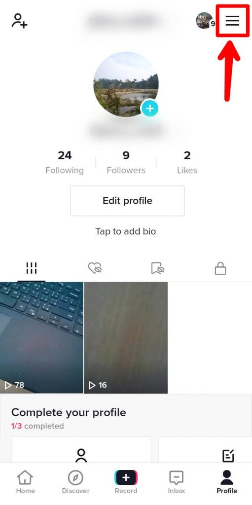   Βήμα 3 Κάντε κλικ στο εικονίδιο Hamburger