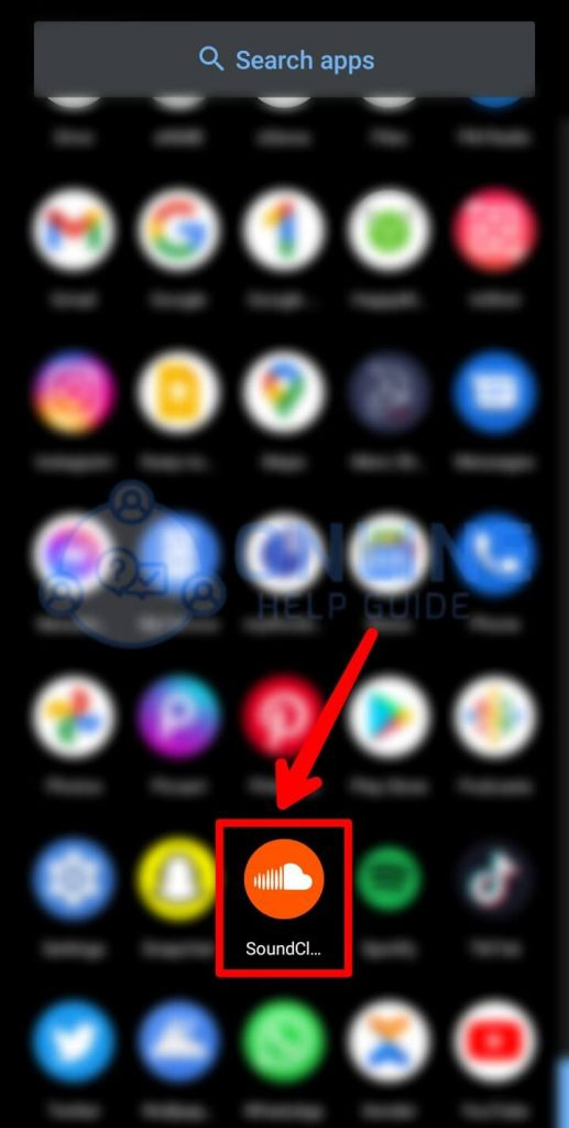   الخطوة 1 افتح تطبيق SoundCloud
