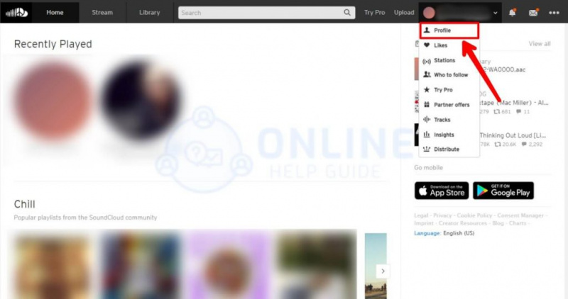   الخطوة 2 انتقل إلى ملف التعريف الخاص بك
