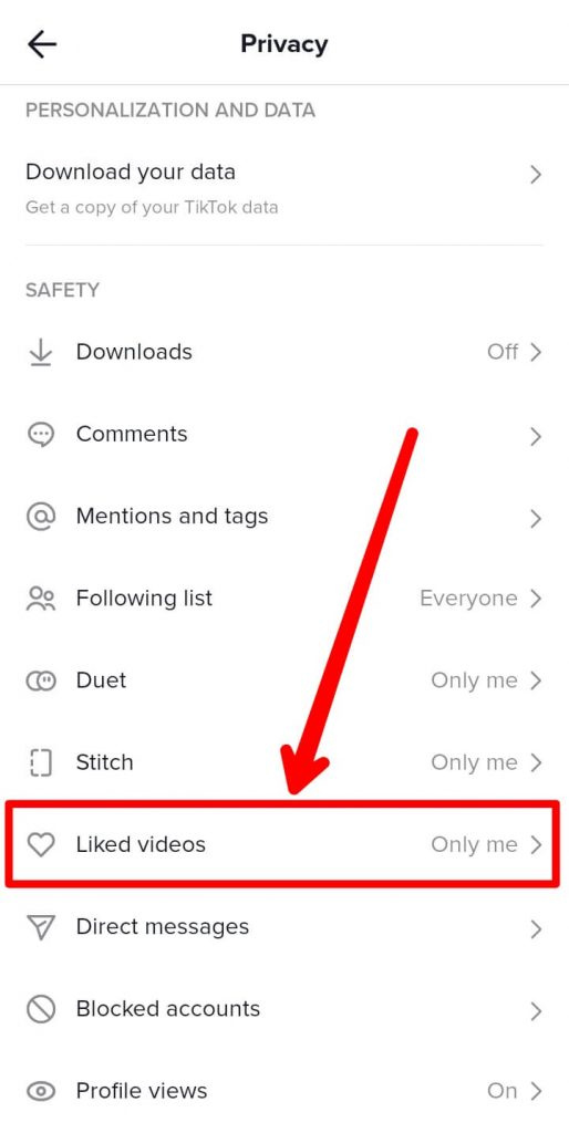   Passo 6 Clique em vídeos curtidos | Confira meus vídeos curtidos no TikTok