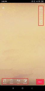   Toque el botón Siguiente o Editar presentación de diapositivas tiktok video