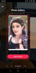   Elija la plantilla para la presentación de diapositivas de tiktok