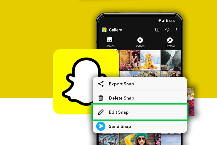  kuinka lisätä kameran rullakuva snapchat-tarinaan