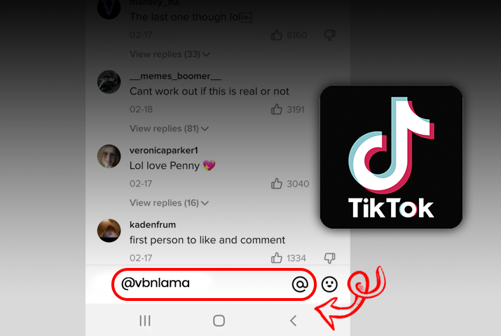 كيفية وضع علامة على صديق في تعليق في tiktok