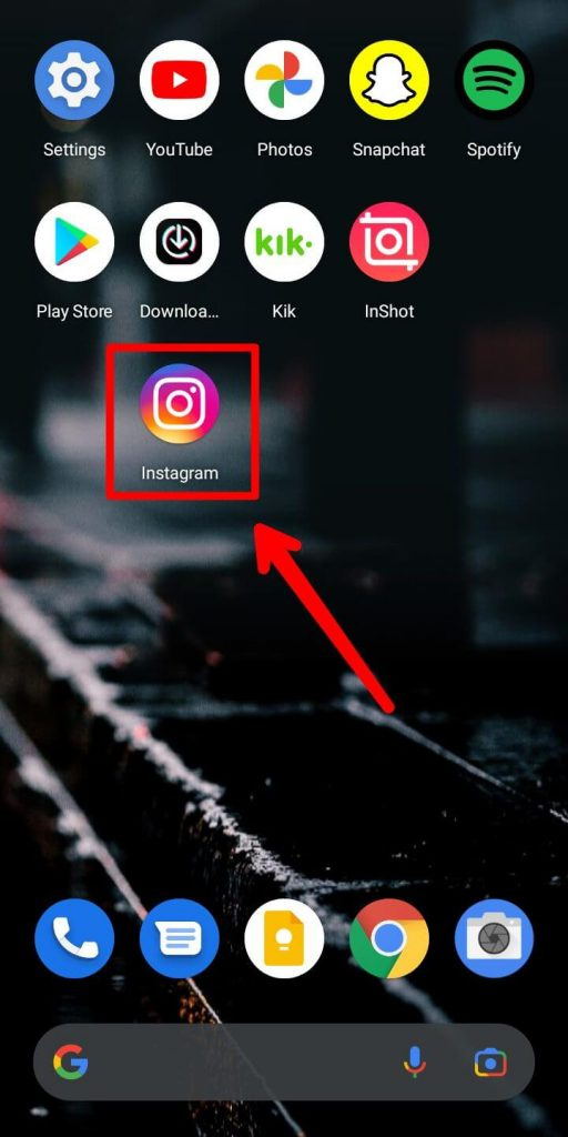   Åbn Instagram-appen
