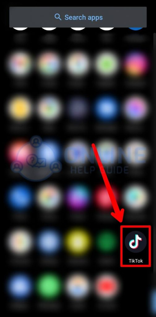   Stap 1 Open TikTok-app