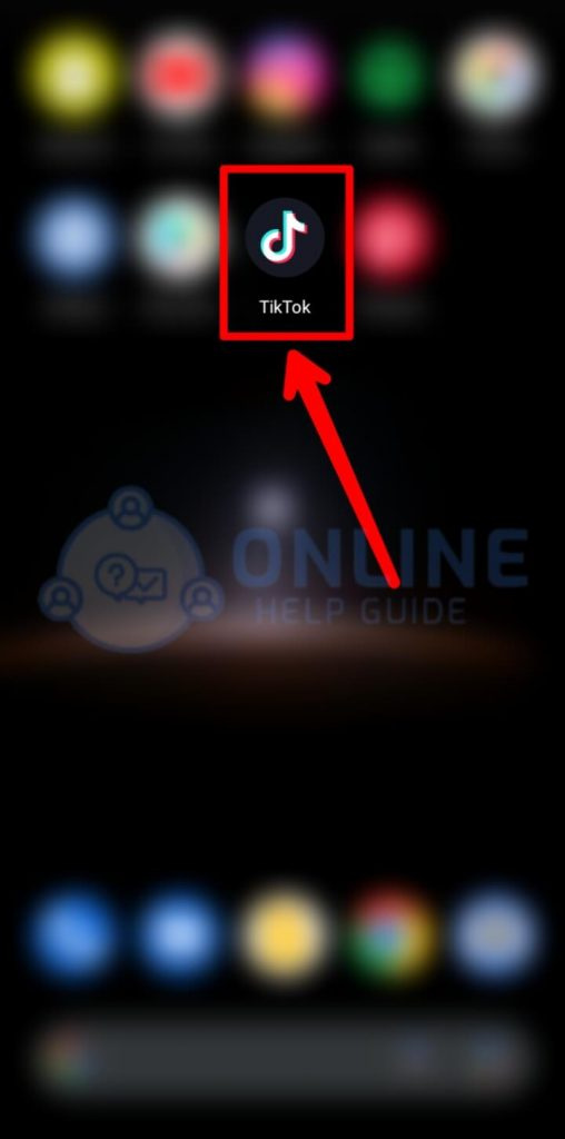   Stap 1 Open TikTok-app