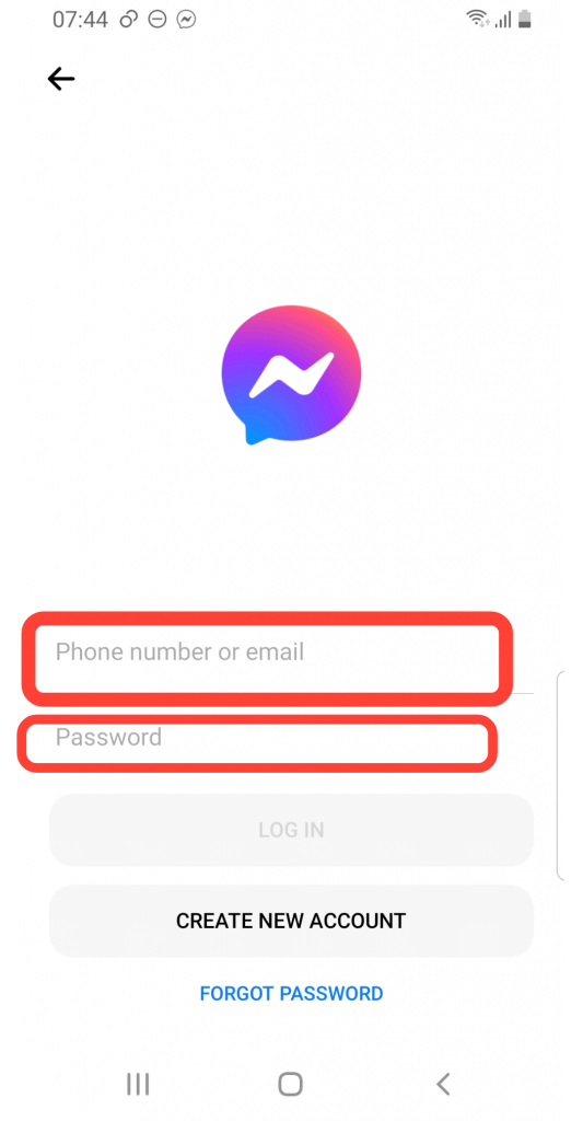   Zadajte svoj e-mail alebo telefónne číslo